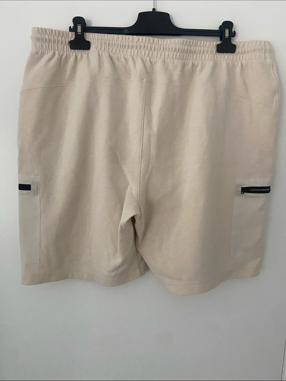 ✨5 for $15✨ Drawstring Cargo Sweat Shorts in Light Beige